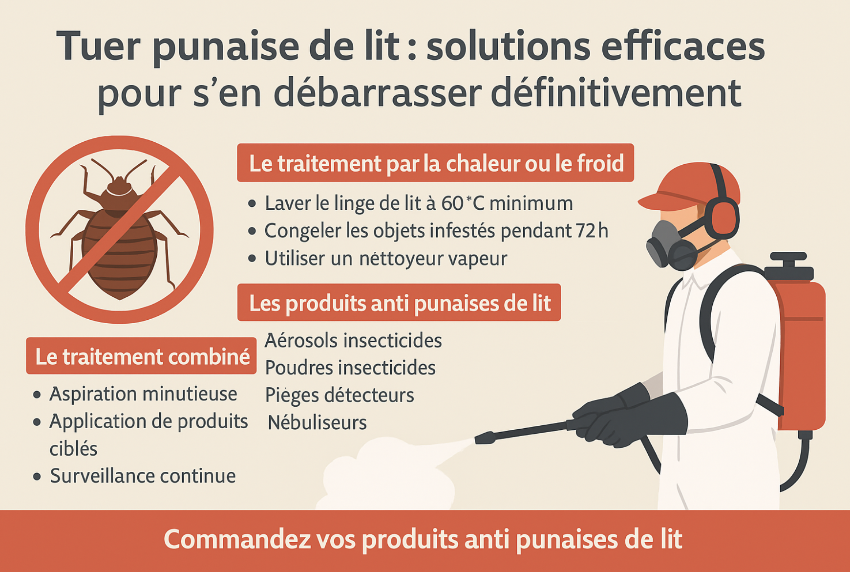 comment éradiquer les punaises de lit